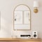 Flash Furniture Mila 20in x 30in Arched Metal Framed Wall Mirror, Gold HMHD-23M006YBN-GLD-GG - alternate 3